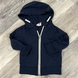 Navy blue Cotton On Kids Size 2 zippered hoodie